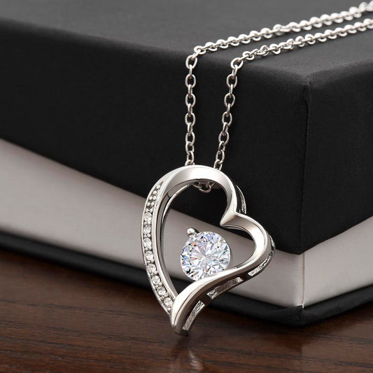 Forever Love Heart Necklace (No Message)