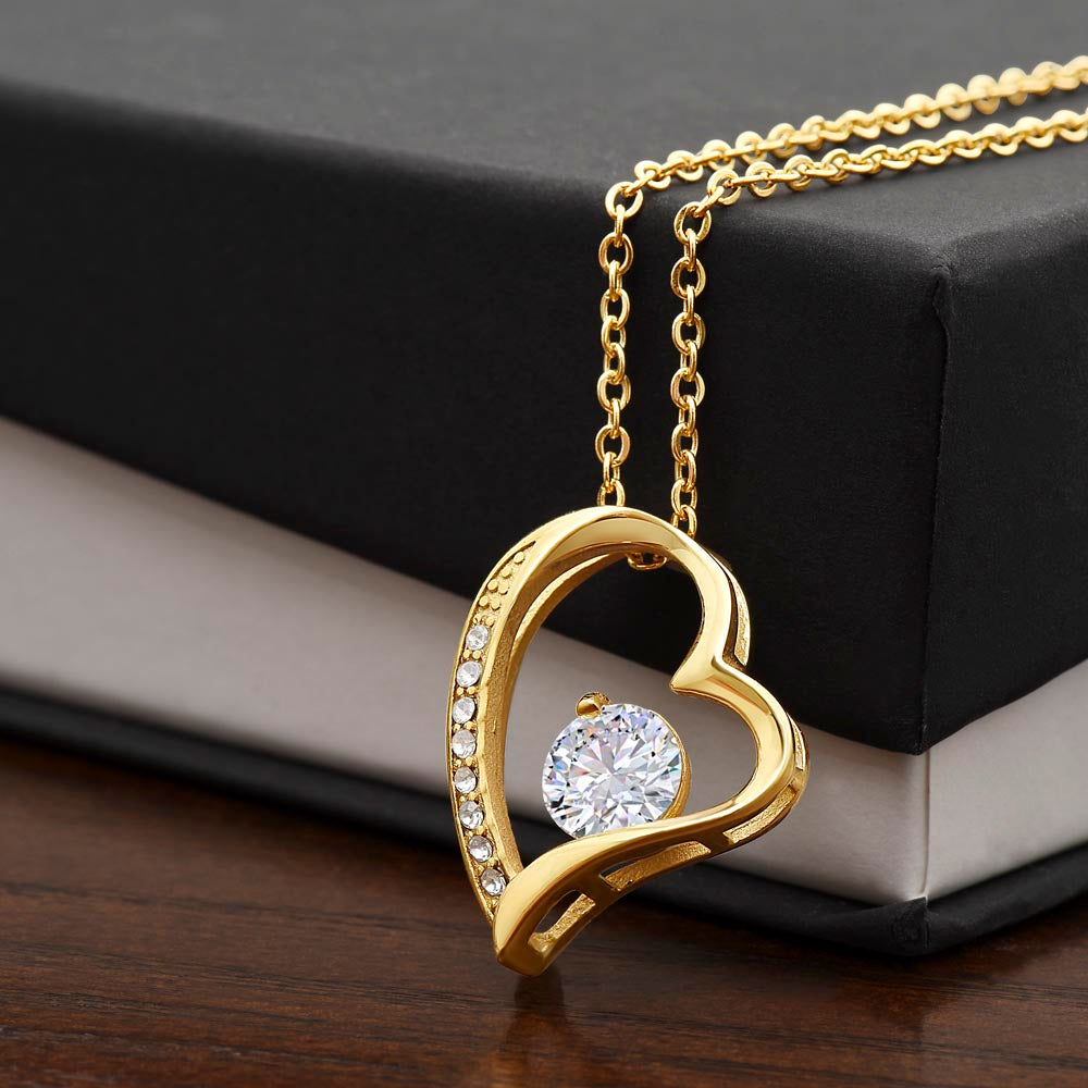 Forever Love Heart Necklace (No Message)