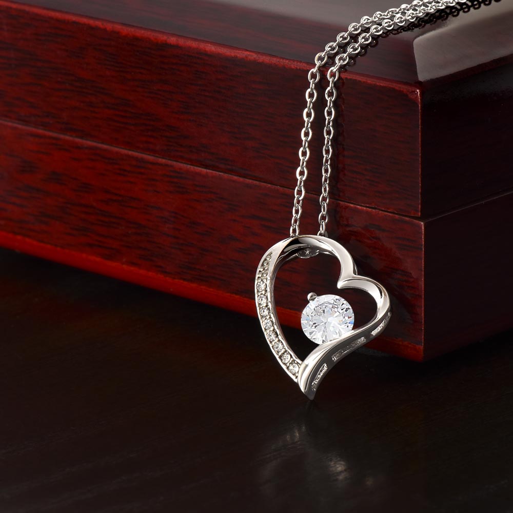 Forever Love Heart Necklace (No Message)