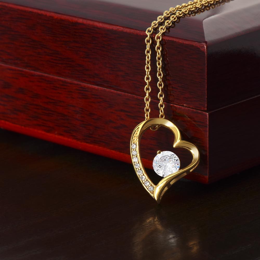 Forever Love Heart Necklace (No Message)